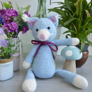 patrón gato crochet